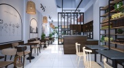 Thiết kế thi công nội thất quán cafe Thái dương