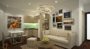 Thiết kế thi công nội thất căn hộ CH01B T36 Doanh nhân Tower