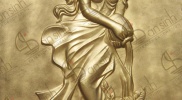 Tranh phù điêu thiếu nữ