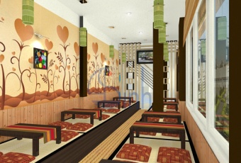 Thiết kế quán Cafe Banana 