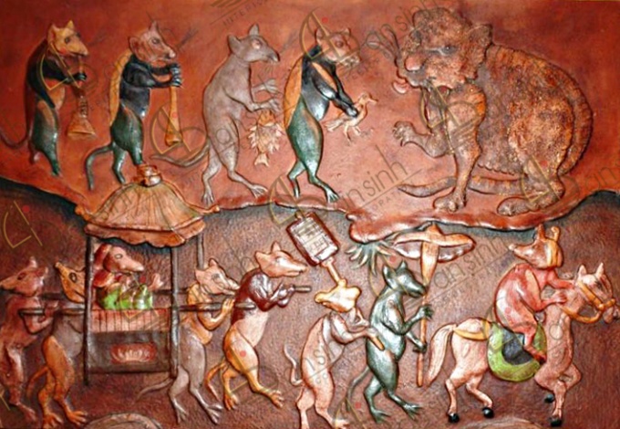 TRANH PHÙ ĐIÊU ĐÁM CƯỚI CHUỘT