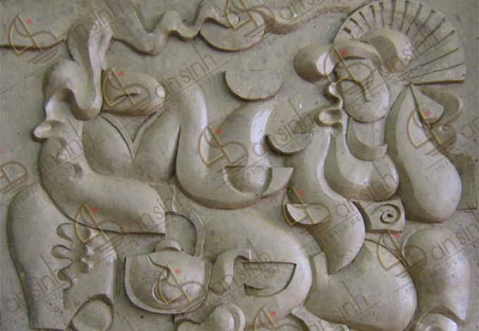 Tranh phù điêu trừu tượng