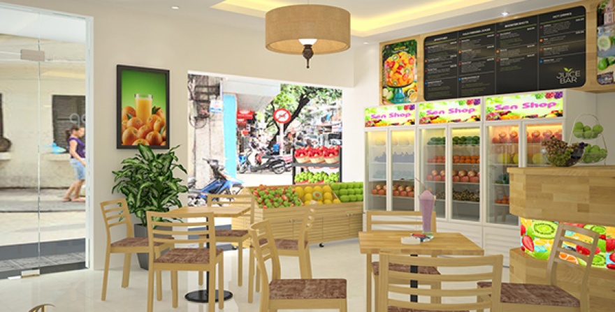 Thiết kế thi công Sen Shop 