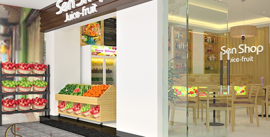 Thiết kế thi công Sen Shop 