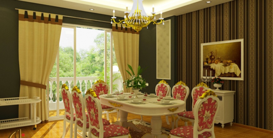 Phòng ăn Vip 10 nhà hàng Hương Sen