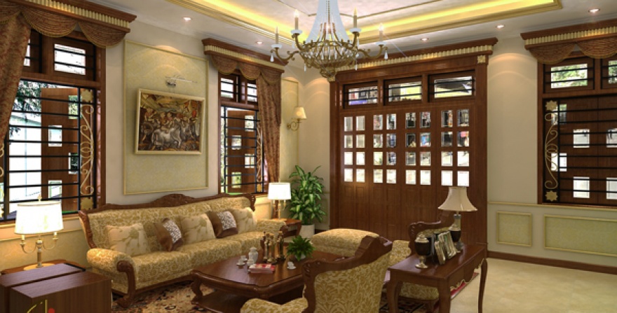 Thiết kế nội thất biệt thự phố ,Nguyễn Trãi ,Tp. Nam Định