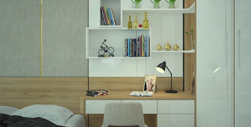 Thiết kế thi công nội thất căn hộ CA 20.07 KDC Đảo Kim Cương