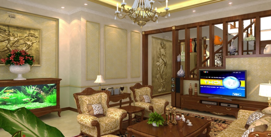 Thiết kế nội thất biệt thự phố ,Nguyễn Trãi ,Tp. Nam Định