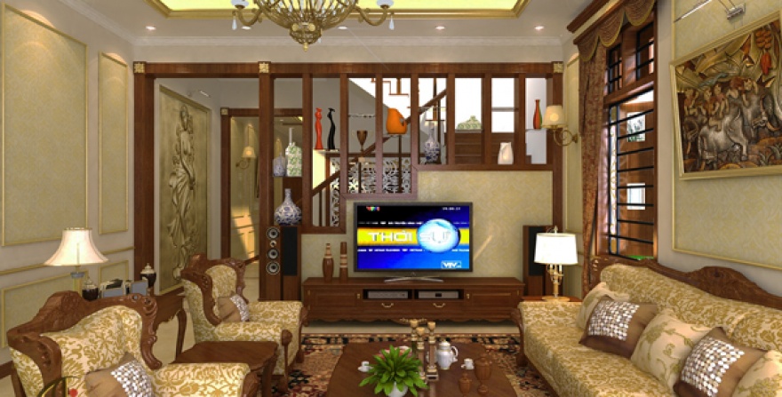 Thiết kế nội thất biệt thự phố ,Nguyễn Trãi ,Tp. Nam Định