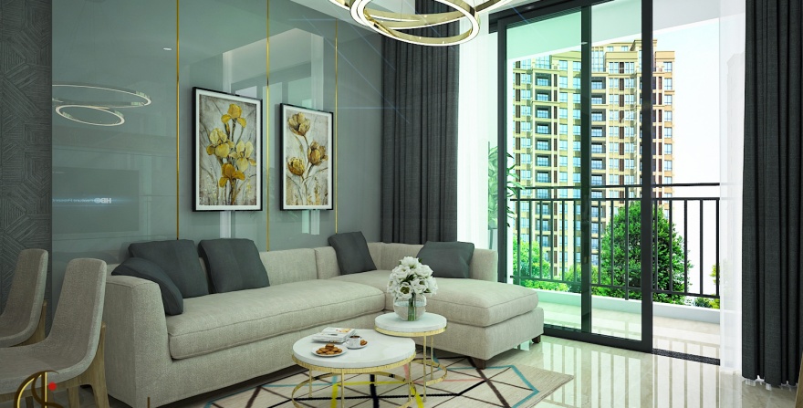  Thiết kế thi công nội thất căn hộ The Tresor