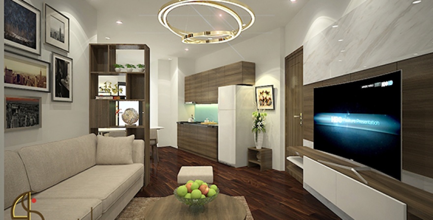 Thiết kế thi công nội thất căn hộ CH02 Doanh nhân Tower