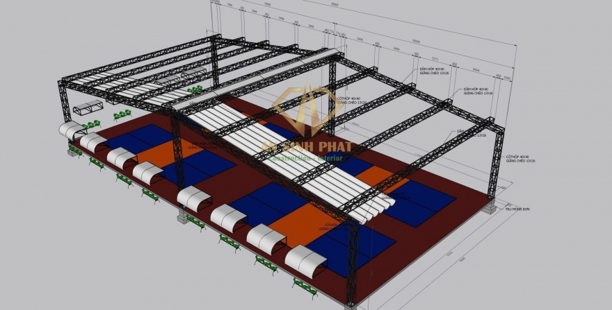 Thiết kế và thi công sân Pickleball